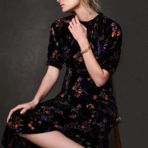 Othilia Floral Velvet Maxi Dress - rare find